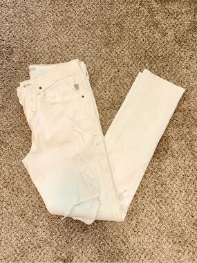 BLEND Jet Slim White Distressed Ripped Jeans Men’s 31x30